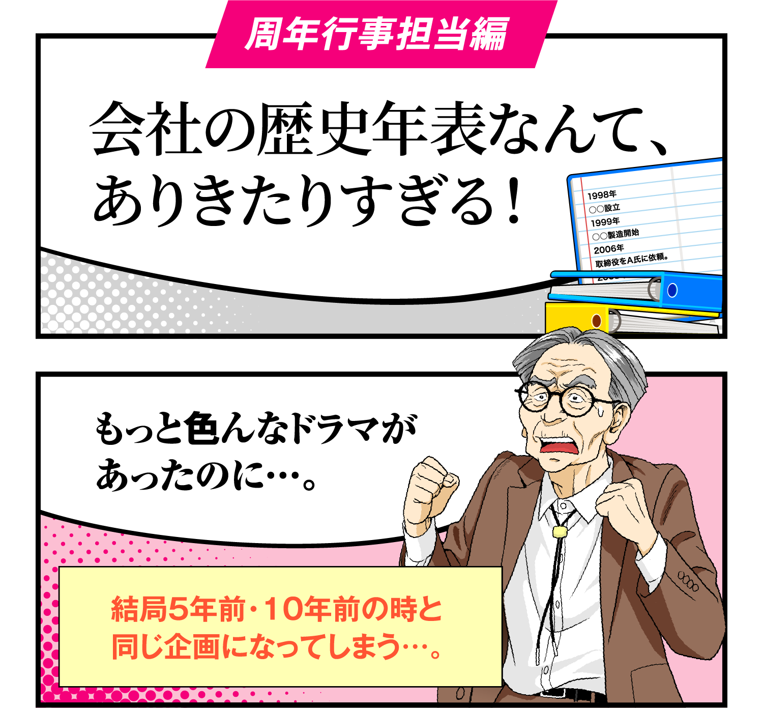 会社の歴史年表なんて、ありきたりすぎる！